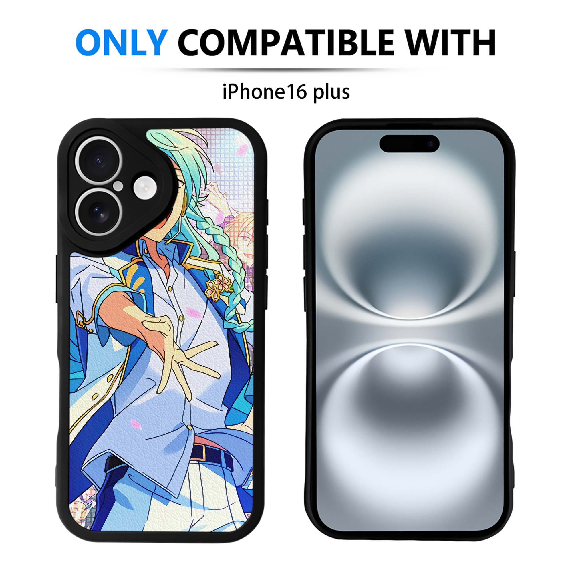 （画像用） あんさんぶるスターズ! Ensemble Stars 【iPhone 16シリーズ対応】シリコンスマホケース（レザー調） 材質：シリコン
